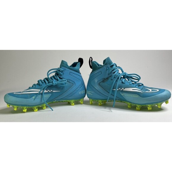 Nike Alpha Huarache 8 Elite Mens Size 7.5 Lacrosse Cleats Turquoise CW4440-400 - Picture 6 of 10